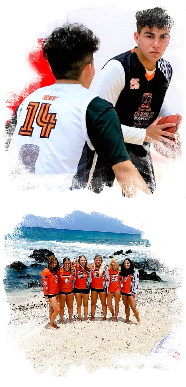 Hawaii Hoopfest Basketball Tournament and Beach Photo Shoot